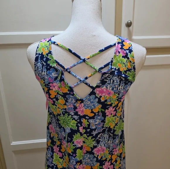 Lily Pulitzer Disney Inspired Floral Sleeveless Dress NWT - Picture 6 of 14